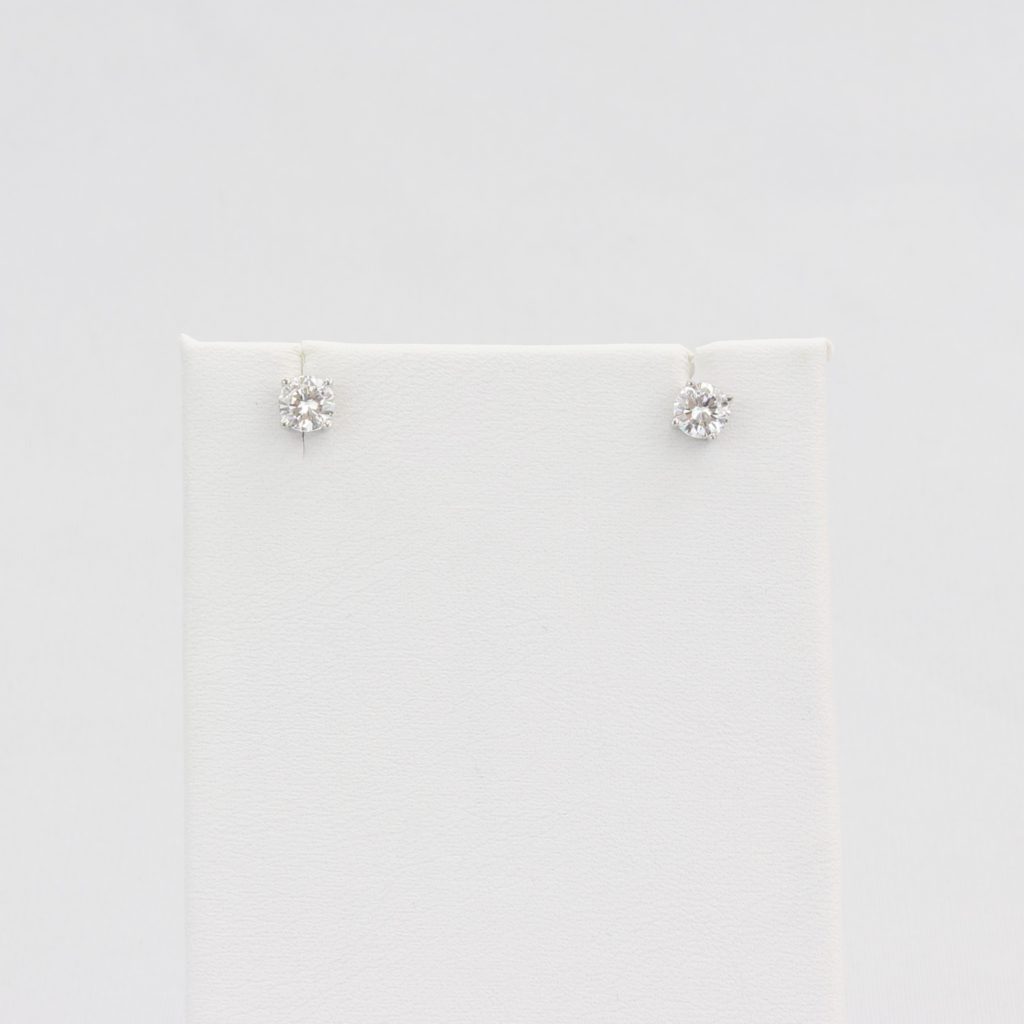 Bobby Schandra simulated diamond (Cubic Zirconia Diamond-quality Grade 5 ) stud earring (5mm)  Ivy and Pearl Boutique   