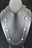 Dorothy Pearl Beaded Silver Necklace  Ivy and Pearl Boutique   
