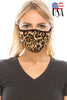 Double-layer animal print leopard reusable face mask with filter pocket  Ivy and Pearl Boutique Leopard  