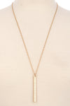 Durable bar chain necklace  Ivy and Pearl Boutique Gold  