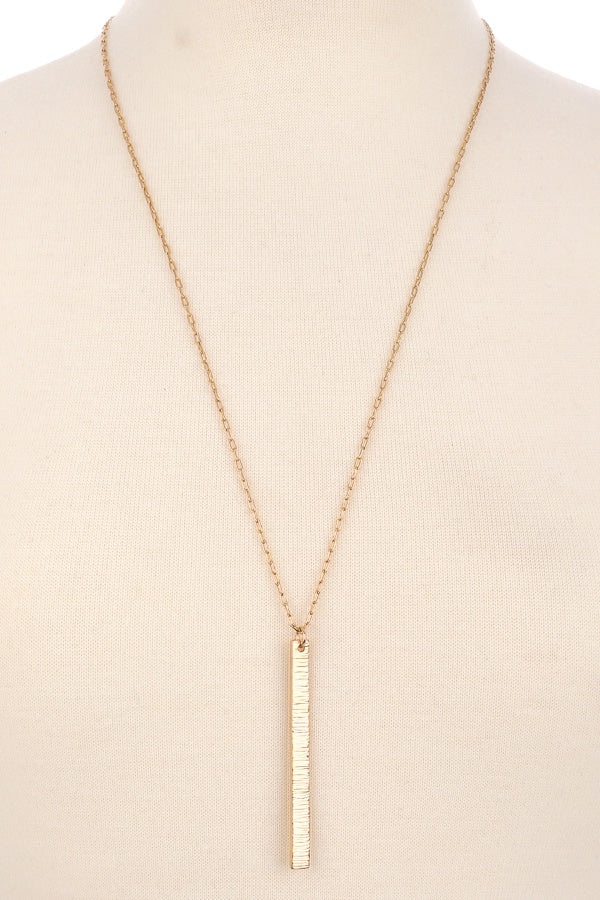 Durable bar chain necklace  Ivy and Pearl Boutique Gold  