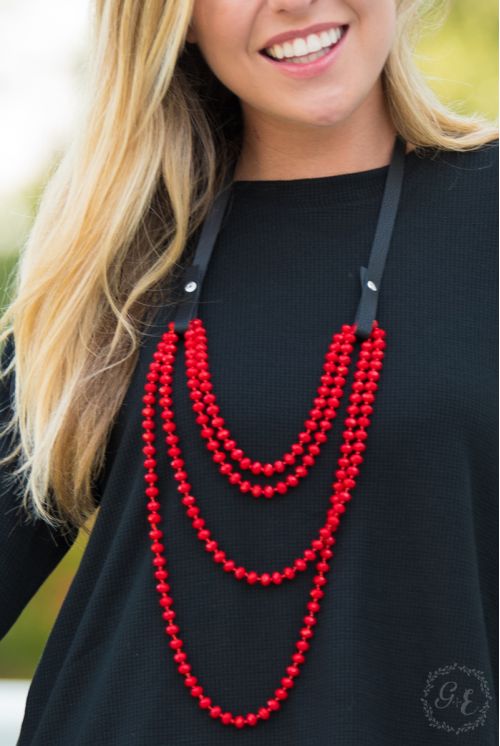 Essential Bead Leather Necklace Extender  Ivy and Pearl Boutique   