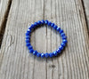 Faceted 7mm crystal beaded bracelet  Ivy and Pearl Boutique   