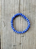 Faceted 7mm crystal beaded bracelet  Ivy and Pearl Boutique   