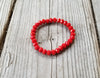Faceted 7mm crystal beaded bracelet  Ivy and Pearl Boutique   