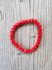 Faceted 7mm crystal beaded bracelet  Ivy and Pearl Boutique   