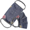 Flowers on denim face mask  Ivy and Pearl Boutique   