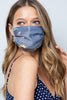 Flowers on denim face mask  Ivy and Pearl Boutique   