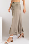 Fresh Air Rayon Gauze Ruffle Bottom Wide Leg Pants  Ivy and Pearl Boutique   