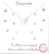 Gold/Rhodium dipped butterfly pendant necklace  Ivy and Pearl Boutique Silver  