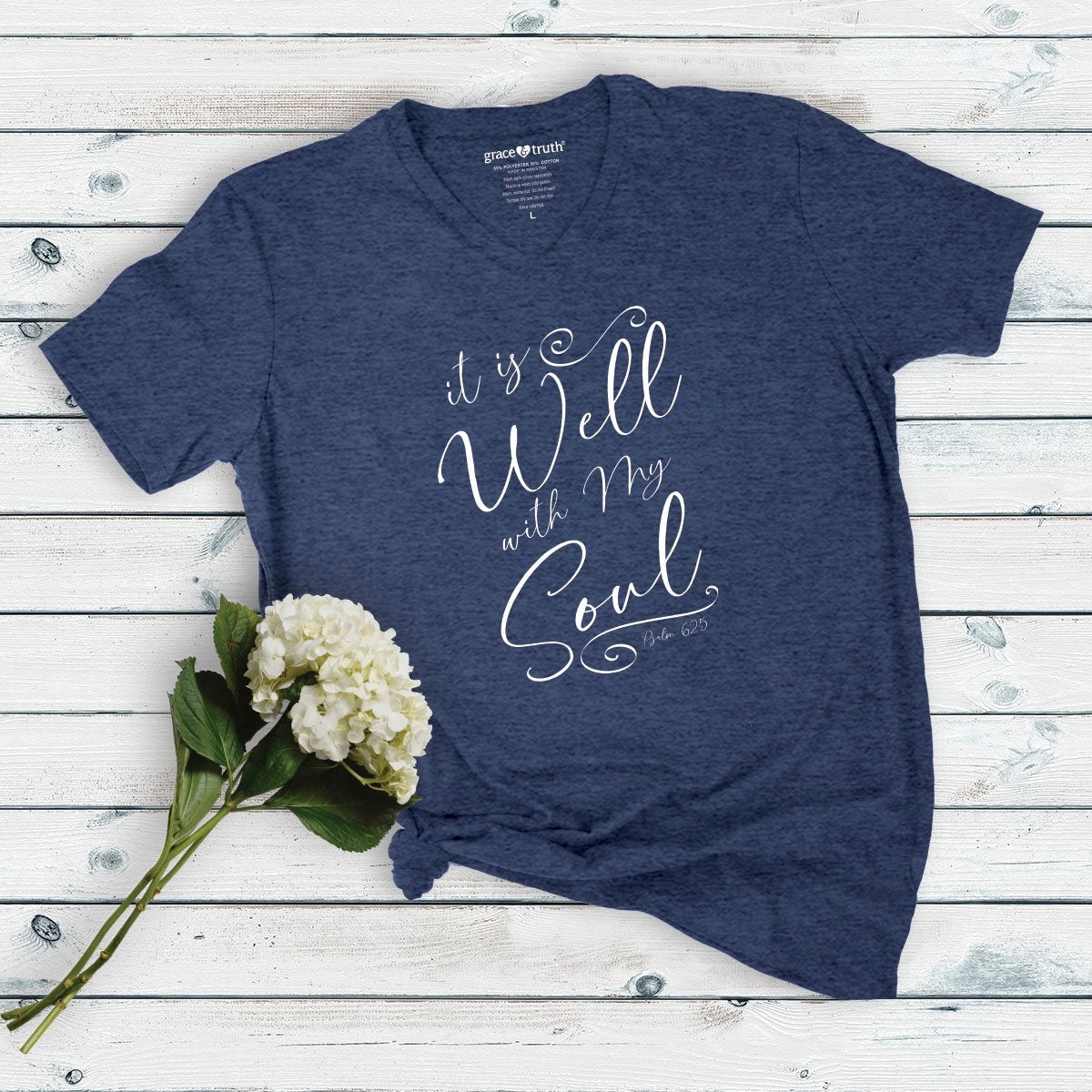 Grace and Truth It is Well with My Soul T-Shirt  Ivy and Pearl Boutique   