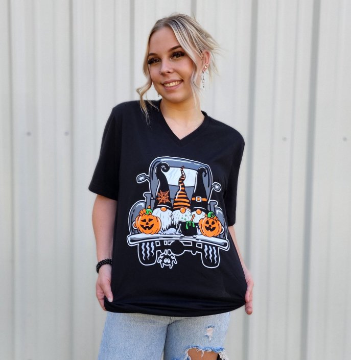 Halloween Gnomes T-Shirt  Ivy and Pearl Boutique   