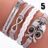 Handmade leather braided bracelet with variety of charms  Ivy and Pearl Boutique   