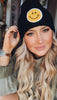 Happy face beanie - happy face toboggan hat  Ivy and Pearl Boutique   