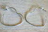 Heart hoop earrings  Ivy and Pearl Boutique   