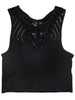 Hi-neck Racer-back Crop Top  Ivy and Pearl Boutique   