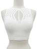 Hi-neck Racer-back Crop Top  Ivy and Pearl Boutique Olive L/XL 