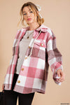 Hooded Plaid shirt jacket (shacket)  Ivy and Pearl Boutique   
