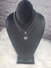 Influence heart and disc dainty layered necklace  Ivy and Pearl Boutique   