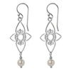 Jody Coyote Entourage White Pearl Earrings  Ivy and Pearl Boutique   