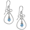 Jody Coyote Entourage Pale Blue Crystal Earrings  Ivy and Pearl Boutique   