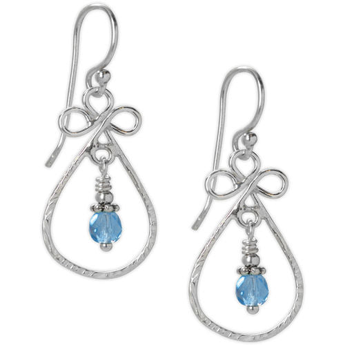 Jody Coyote Entourage Pale Blue Crystal Earrings  Ivy and Pearl Boutique   
