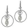 Jody Coyote Exclusive - Small clear bead within a circle earrings  Ivy and Pearl Boutique   
