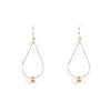 Jody Coyote Continuum - Sterling Silver Tear with Gold-Filled Wire Designs and Accent Beads Earrings  Ivy and Pearl Boutique   