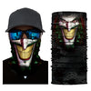 Joker Face Mask - Joker/Clown Gaiter (Balaclava or Face Tube) Mask  Ivy and Pearl Boutique Long menacing yellow teeth Joker smile  