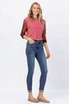 Judy Blue High Waist Cuffed/Uncuffed Tummy Control Skinny Jeans  Ivy and Pearl Boutique   