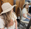 Kenze Panne Ivory Rancher Hat with Braided Band  Ivy and Pearl Boutique   