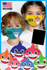 Kid's face mask - Baby Shark design washable mask  Ivy and Pearl Boutique   
