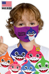 Kid's face mask - Baby Shark design washable mask  Ivy and Pearl Boutique Daddy  