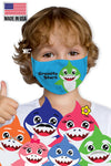 Kid's face mask - Baby Shark design washable mask  Ivy and Pearl Boutique Grandfa  