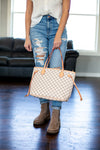 Lacey Totes Purse and Wristlet  Ivy and Pearl Boutique Cream  