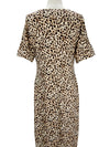 Leopard V-Neck Short Sleeve Maxi Dress with Pockets  Ivy and Pearl Boutique   
