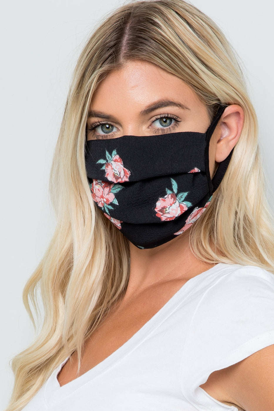 Lightweight Reusable Washable Floral Woven Fabric Face Mask  Ivy and Pearl Boutique   