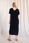 Linen maxi dress with a v neckline and side pockets (multiple colors available)  Ivy and Pearl Boutique   