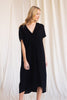 Linen maxi dress with a v neckline and side pockets (multiple colors available)  Ivy and Pearl Boutique   