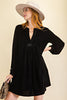 Loose fit soft velvet tunic dress with pockets  Ivy and Pearl Boutique   