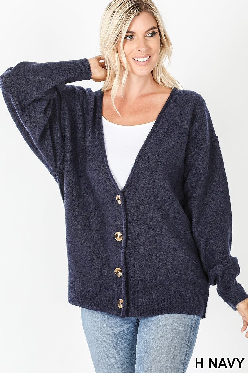 Melange button down cardigan  Ivy and Pearl Boutique   