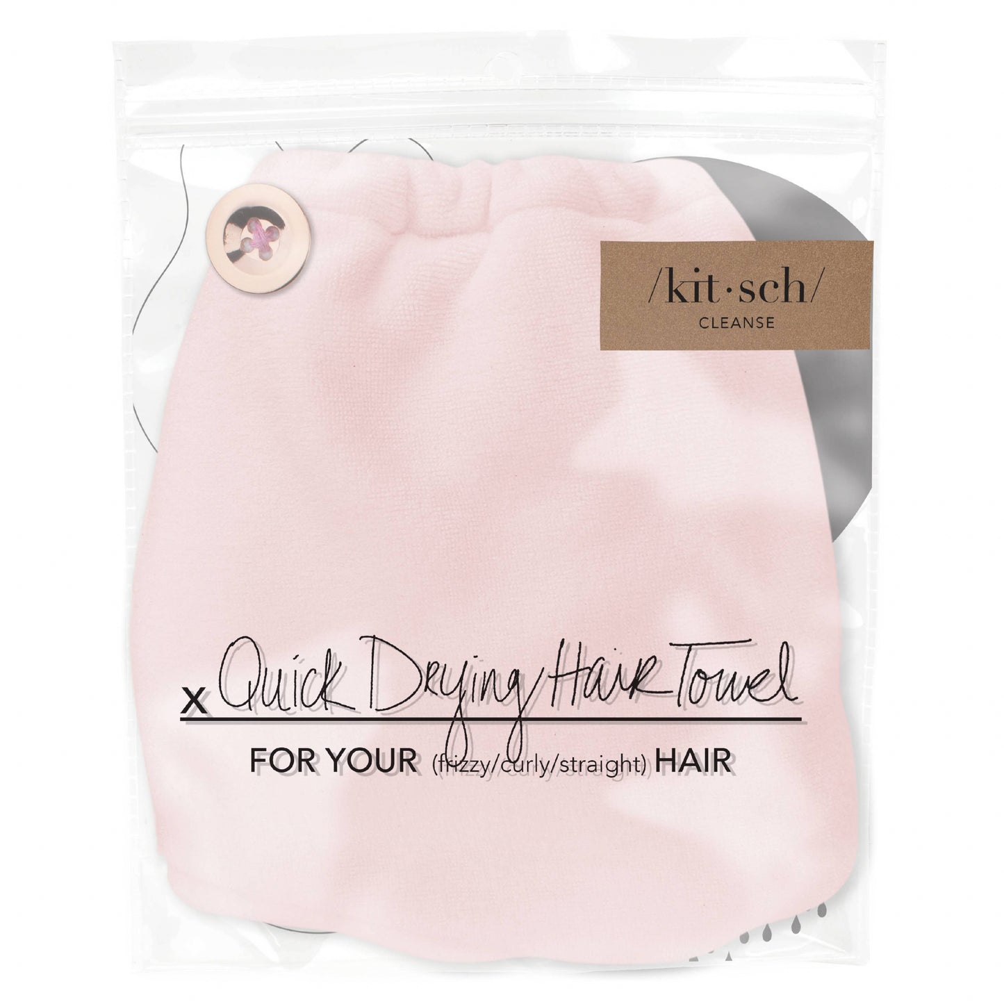 Microfiber Hair Towel - Quick Drying Hair Towel  Kitsch   