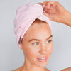 Microfiber Hair Towel - Quick Drying Hair Towel  Ivy and Pearl Boutique Blush  