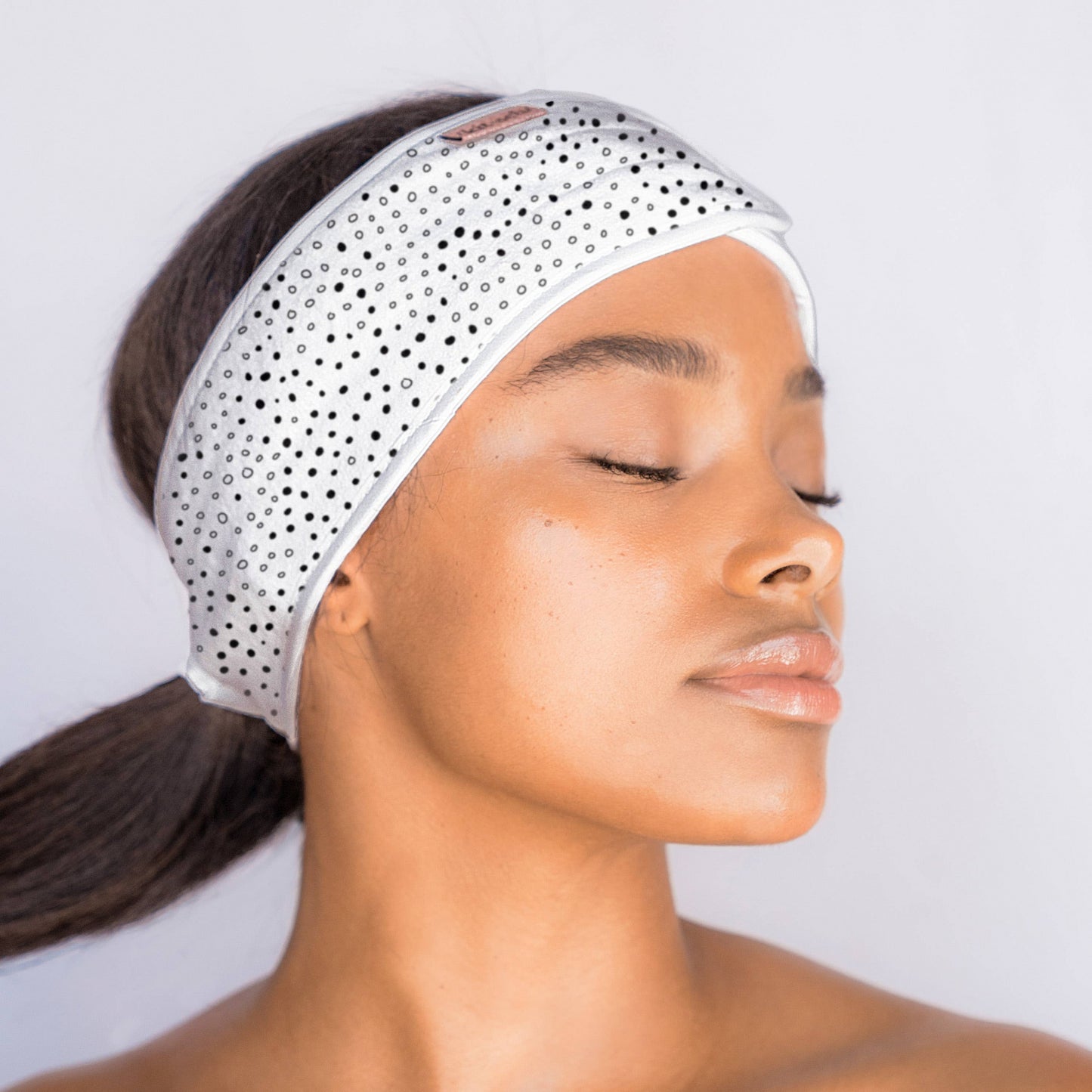 Microfiber Spa Headband - Ultimate Spa Headband  Ivy and Pearl Boutique Micro Dot  