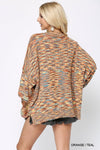 Multi Color and Loose Fit Round Neck Sweater  Ivy and Pearl Boutique   