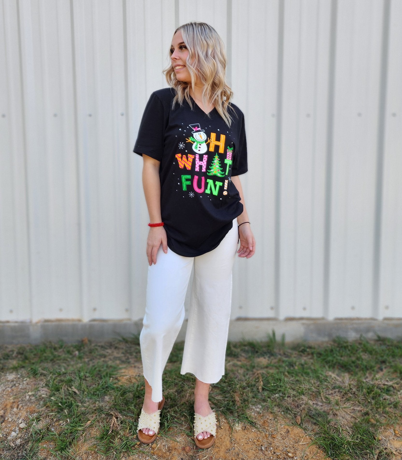 Oh What Fun Christmas T-Shirt  Ivy and Pearl Boutique   