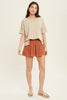 Oversized drop shoulder slub knit top with side slit detail  Ivy and Pearl Boutique   