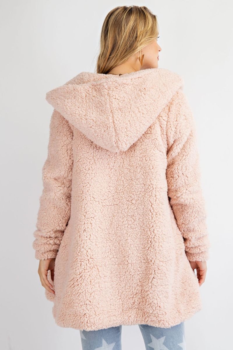 Oversized Willow Soft Faux-Fur Hoody Jacket Coat  Ivy and Pearl Boutique   