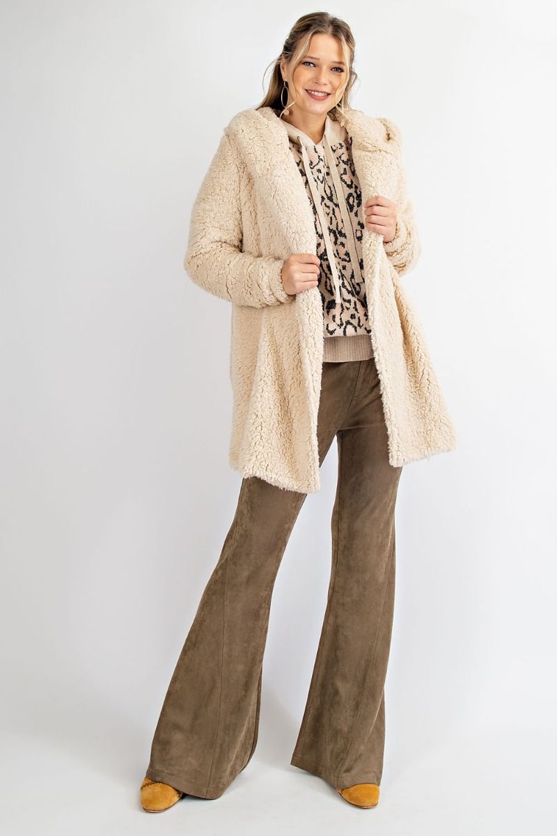 Oversized Willow Soft Faux-Fur Hoody Jacket Coat  Ivy and Pearl Boutique   