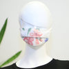 Lovely form-fitting pastel flowers face mask (floral on white)  Ivy and Pearl Boutique   